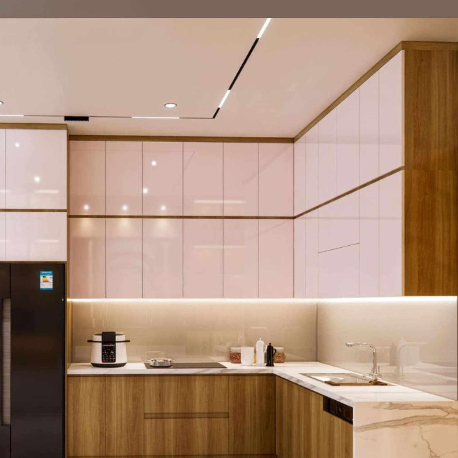 Tủ bếp mang phong cách cổ điển