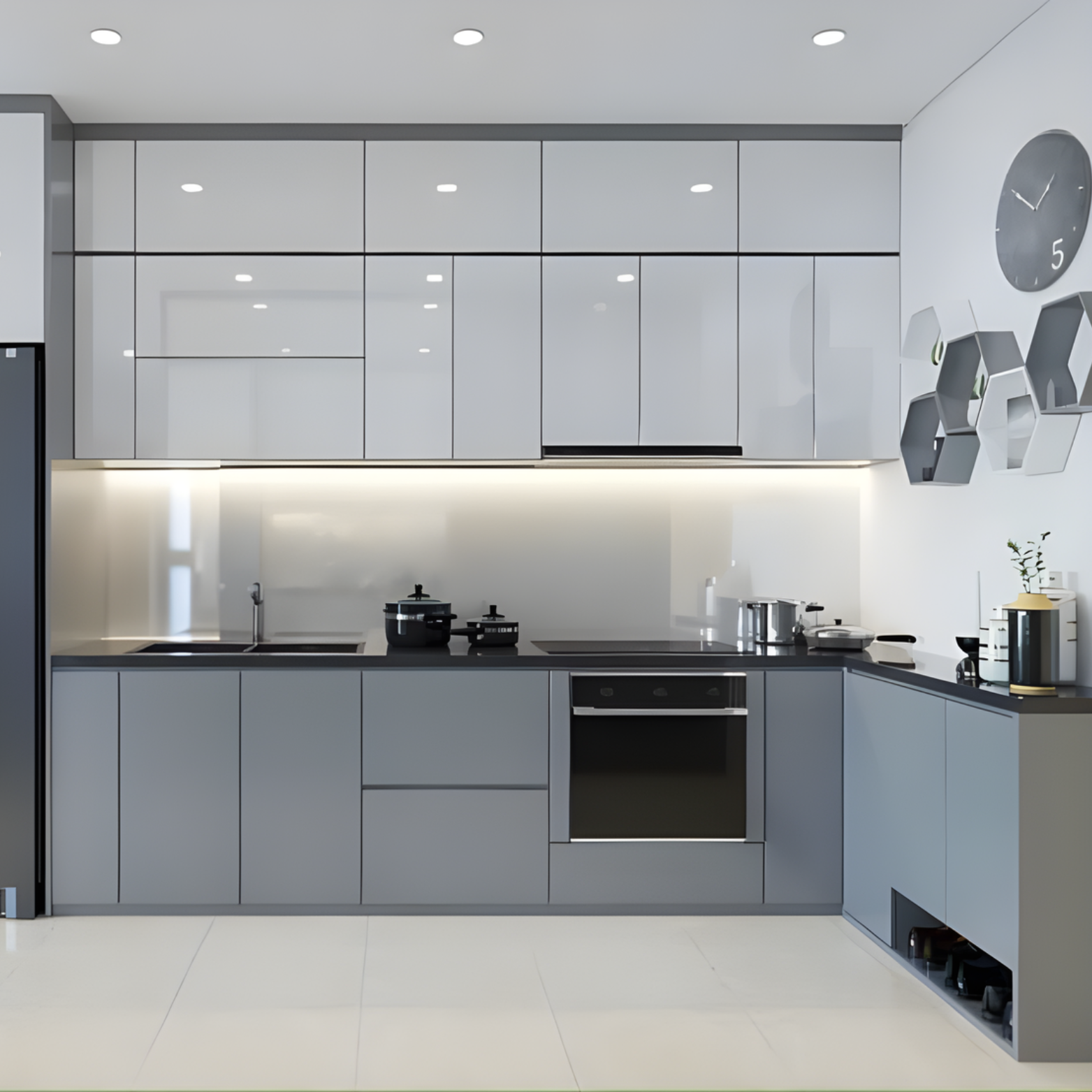 Tủ bếp đẹp, hiện đại cho không gian nhà nhỏ nằm trong DIY sống tối giản