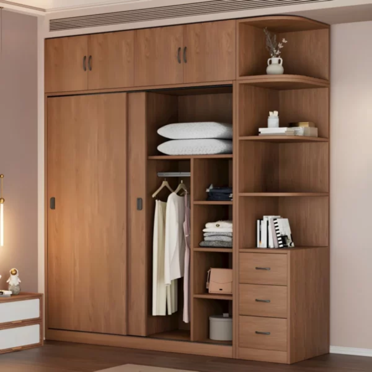 Tủ Quần Áo Gỗ Pơ Mu Đẹp