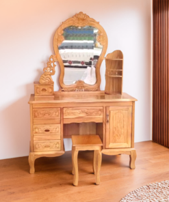 Bàn trang điểm gỗ tự nhiên cao cấp MS