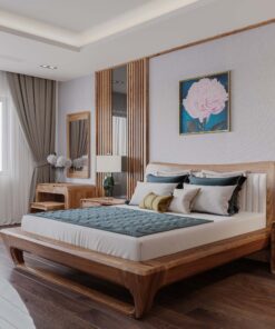 Giường ngủ gỗ tự nhiên siêu đẹp