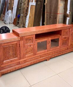 Kệ Tivi Gỗ Hương Đá Mẫu Hiện Đại KTV74