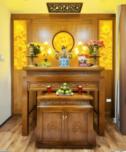 Bàn Thờ Gia Tiên Gỗ Sồi - BT599